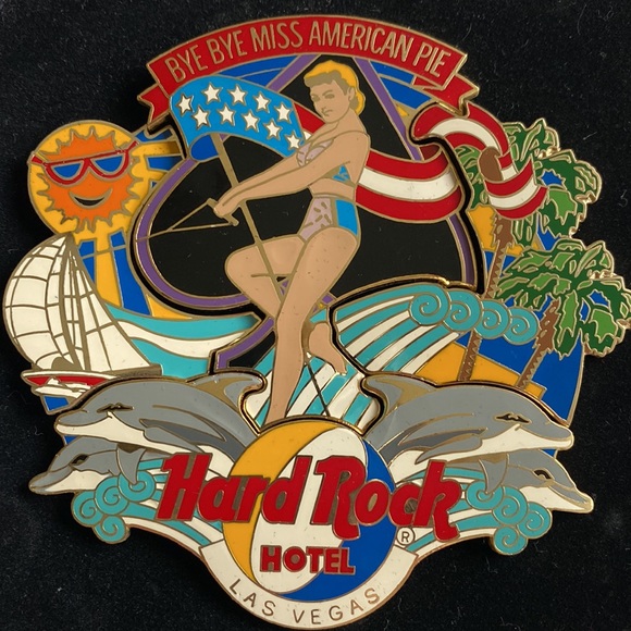 HARD ROCK PIN COLLECTORS! COOL HARD ROCK HOTEL PIN! RETRO 90’s - Picture 2 of 2